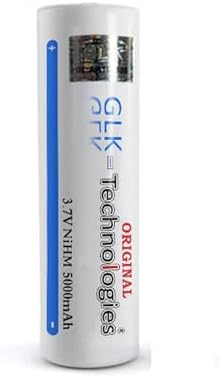 2X GLK-Technologies® Hochleistungs 5000 mAh 3,7V NiMH Flachkopf Akku für langlebige Energie im Alltag