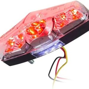 Lucas LED-Rücklicht - Getöntes Design mit KZB für stilvolle Motorradausfahrten