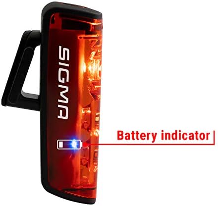 SIGMA Blaze | Akkubetriebenes LED Fahrradrücklicht mit Bremslicht | StVZO zugelassen für sicheres Fahren