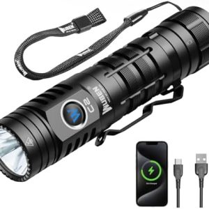 WUBEN C2 LED Taschenlampe 2000 Lumen USB Aufladbar, IP68 Wasserdicht für Camping & Notfälle