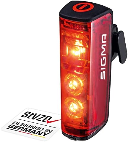 SIGMA Blaze | Akkubetriebenes LED Fahrradrücklicht mit Bremslicht | StVZO zugelassen für sicheres Fahren