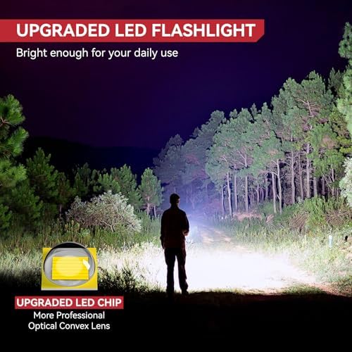 GEARLITE LED Taschenlampe 2000 Lumen - Extrem hell, 5 Modi, IP65 wasserdicht für Camping und Outdoor Abenteuer