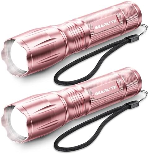 GEARLITE LED Taschenlampe 2000 Lumen - Extrem hell, 5 Modi, IP65 wasserdicht für Camping und Outdoor Abenteuer