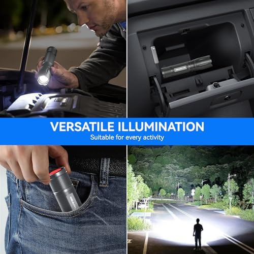 GEARLITE LED Taschenlampe 2000 Lumen - Extrem hell, 5 Modi, IP65 wasserdicht für Camping und Outdoor Abenteuer