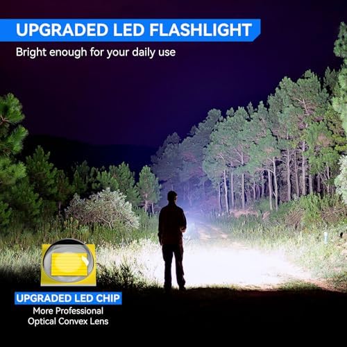 GEARLITE LED Taschenlampe 2000 Lumen - Extrem hell, 5 Modi, IP65 wasserdicht für Camping und Outdoor Abenteuer