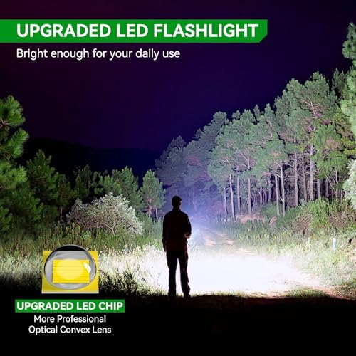 GEARLITE LED Taschenlampe 2000 Lumen - Extrem hell, 5 Modi, IP65 wasserdicht für Camping und Outdoor Abenteuer