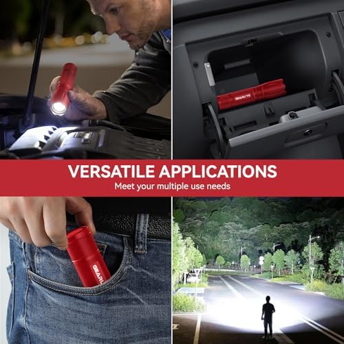 GEARLITE LED Taschenlampe 2000 Lumen - Extrem hell, 5 Modi, IP65 wasserdicht für Camping und Outdoor Abenteuer