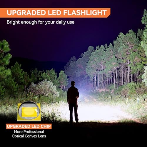 GEARLITE LED Taschenlampe 2000 Lumen - Extrem hell, 5 Modi, IP65 wasserdicht für Camping und Outdoor Abenteuer