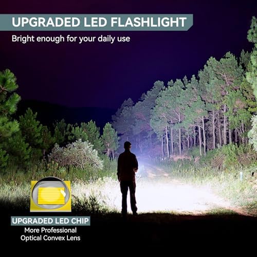 GEARLITE LED Taschenlampe 2000 Lumen - Extrem hell, 5 Modi, IP65 wasserdicht für Camping und Outdoor Abenteuer