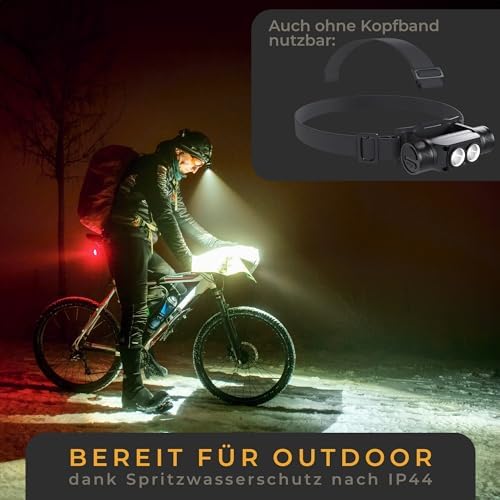 LICHTMEISTER® LED Taschenlampe 1000 Lumen mit 4000 mAh Akku – Perfekt für Camping und Outdoor Abenteuer